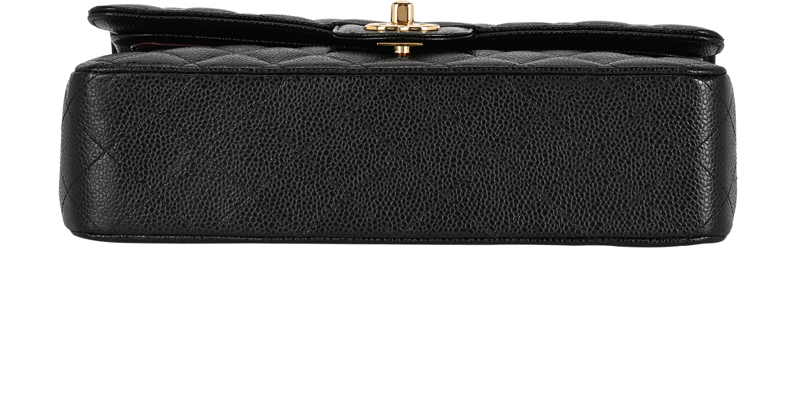 Medium Classic Double Flap, &pound;6,500, Handbags, Black, Caviar Leather, Top view